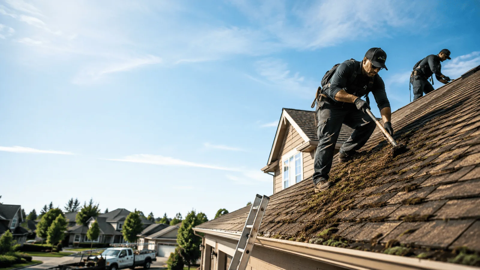 Roof Moss Removal in Riverton, IL near me